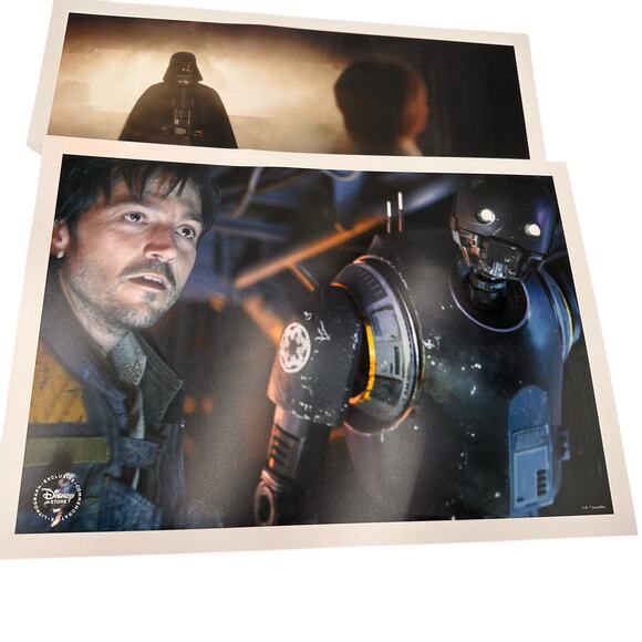 Disney Store Authentic Star Wars Rogue One Lithograph Set of 4 NEW - Picture 6 of 9